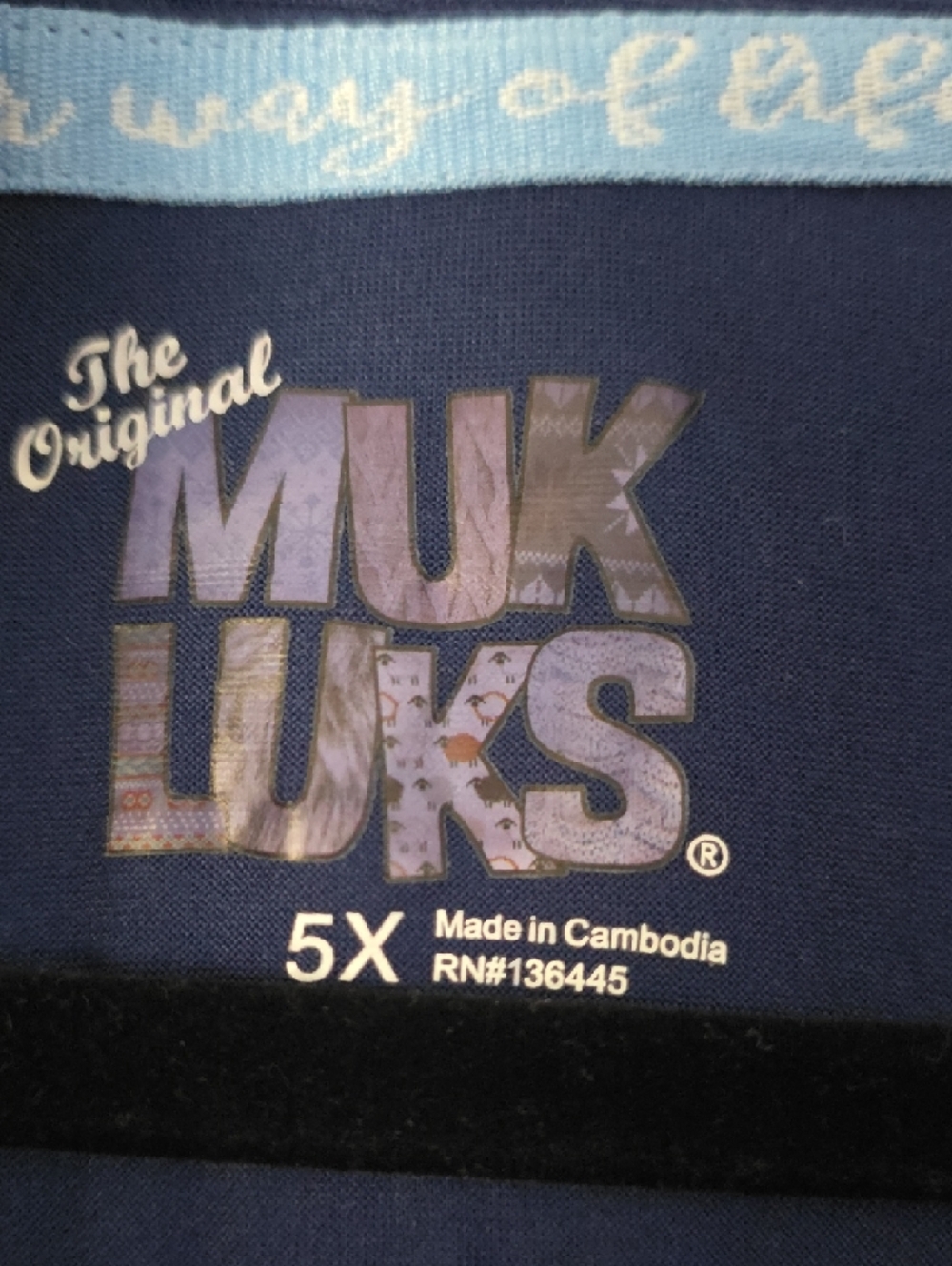 Muk Luks Deep Blue Open-Front Cardigan - Picture 2 of 3